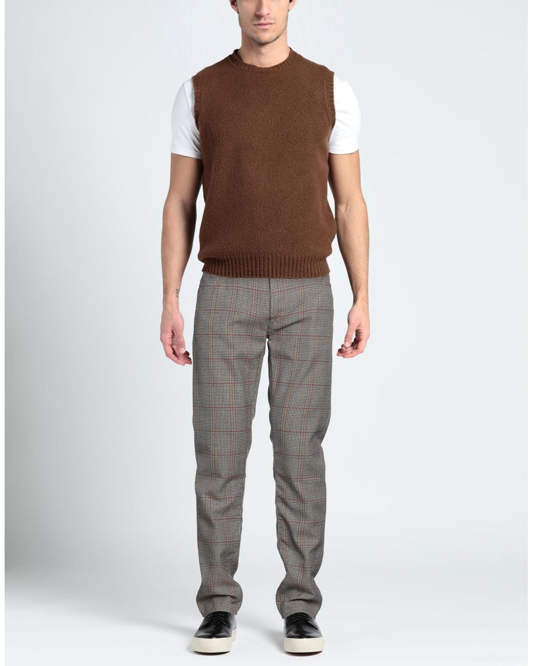 Tramarossa Gray Pants Virgin Wool for men