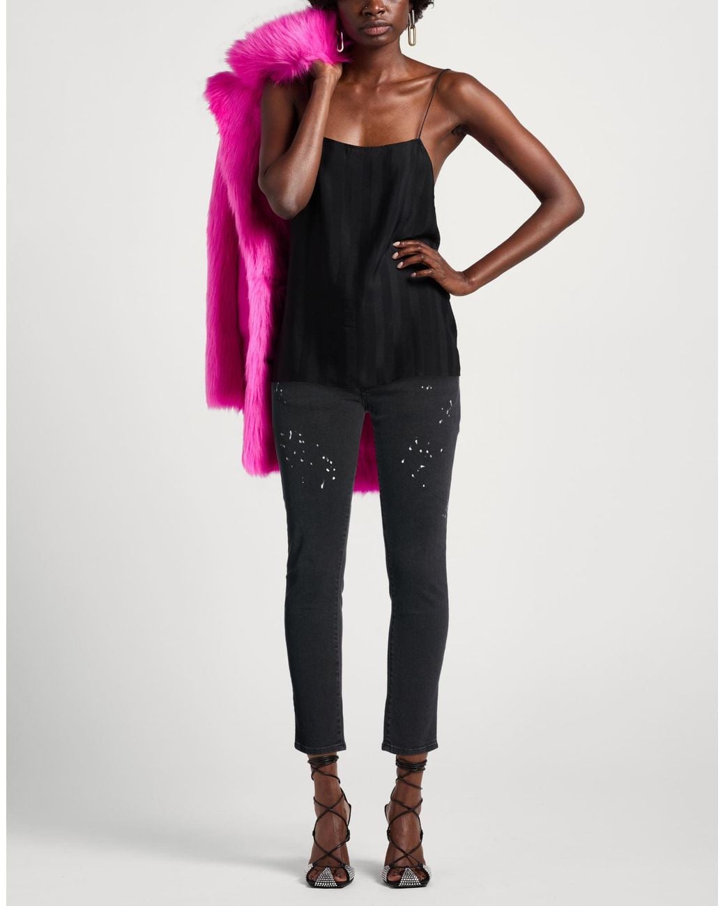 CoSTUME NATIONAL Black Jeans Cotton, Elastane