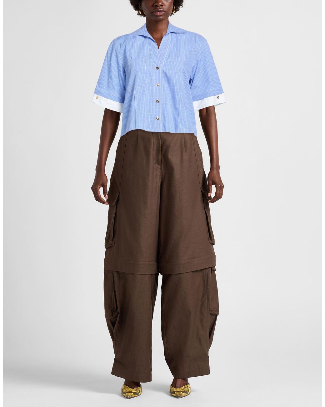 Sandro Blue Light Shirt Cotton