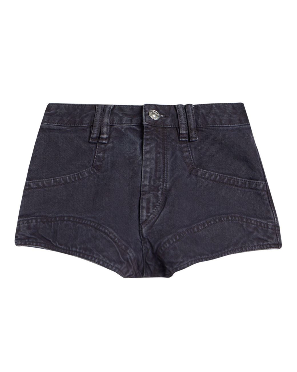 Isabel Marant Blue Denim Shorts Cotton