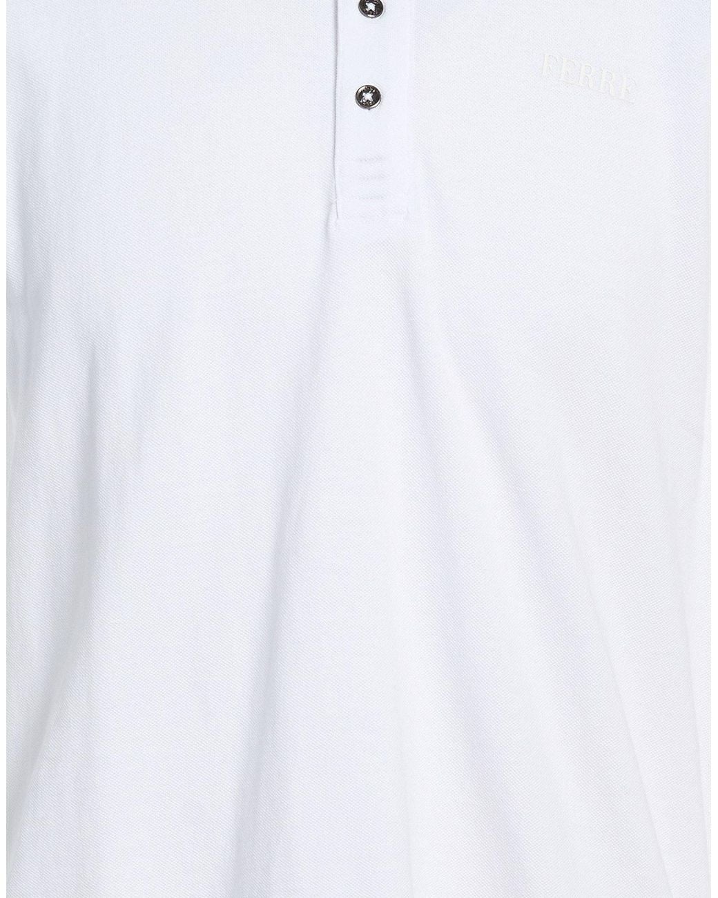 Ferré White Polo Shirt for men