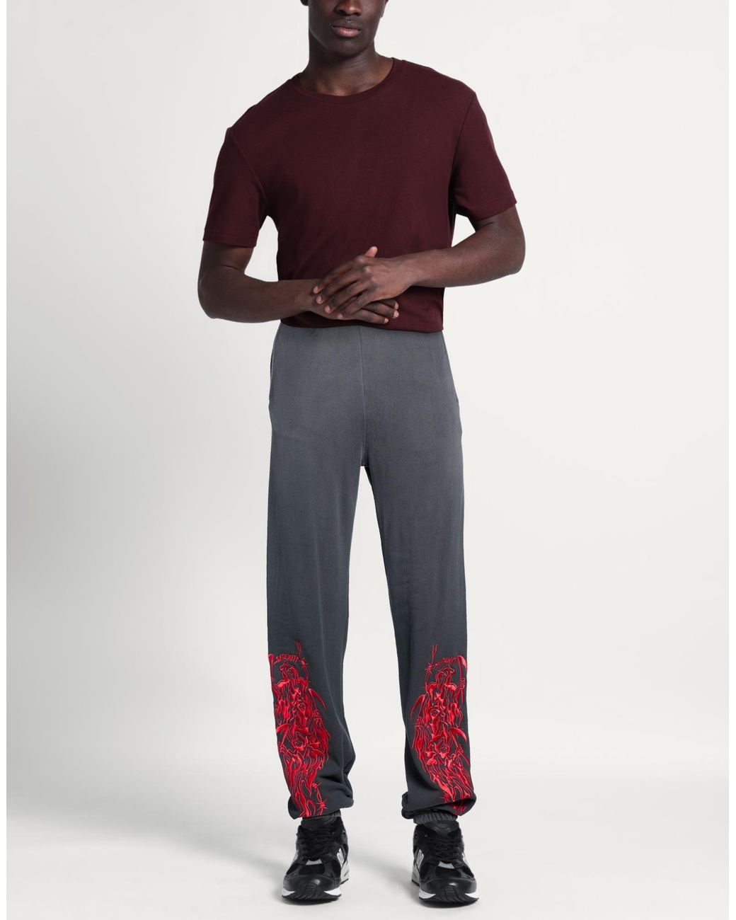 Warren Lotas Blue Pants Cotton for men