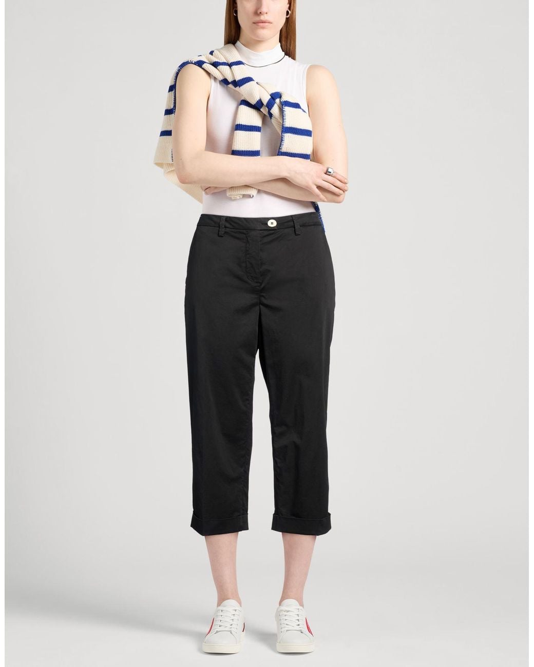 RE_HASH Black Pants Cotton, Elastane