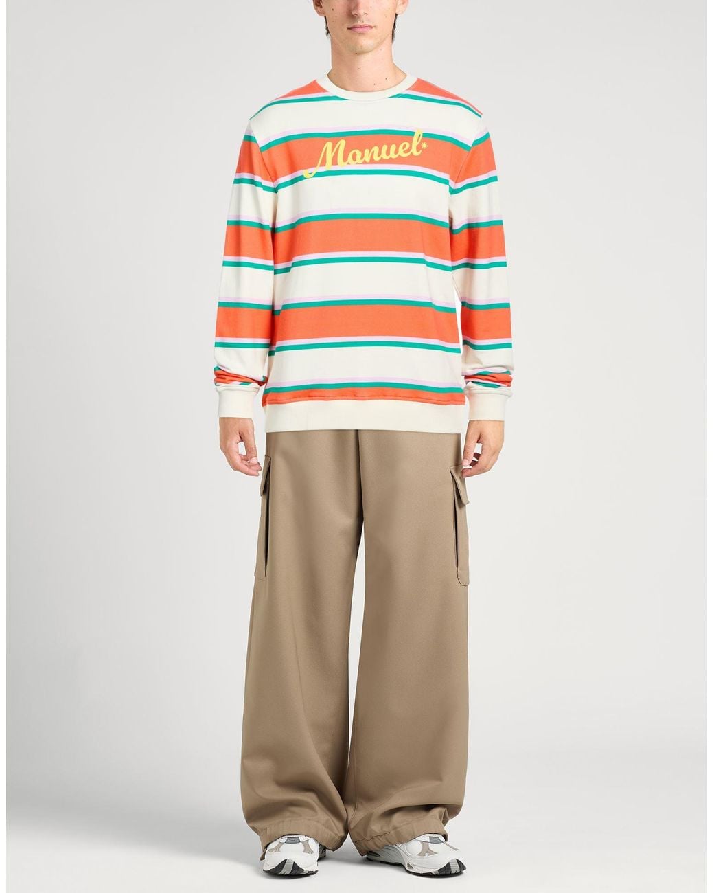 Manuel Ritz White Sweatshirt Cotton for men