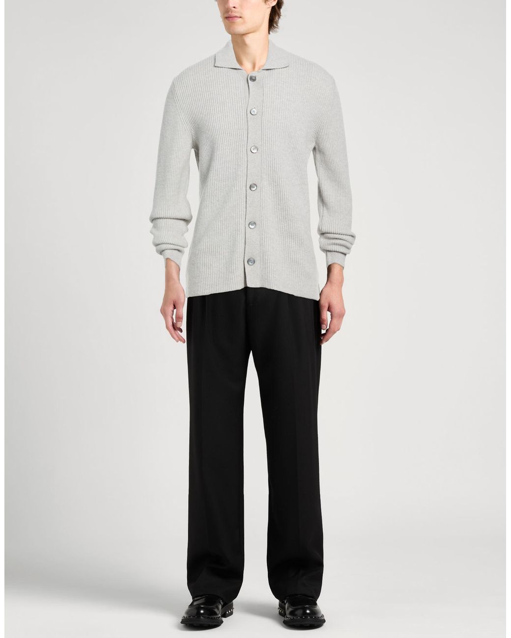Gran Sasso White Light Cardigan Cashmere for men
