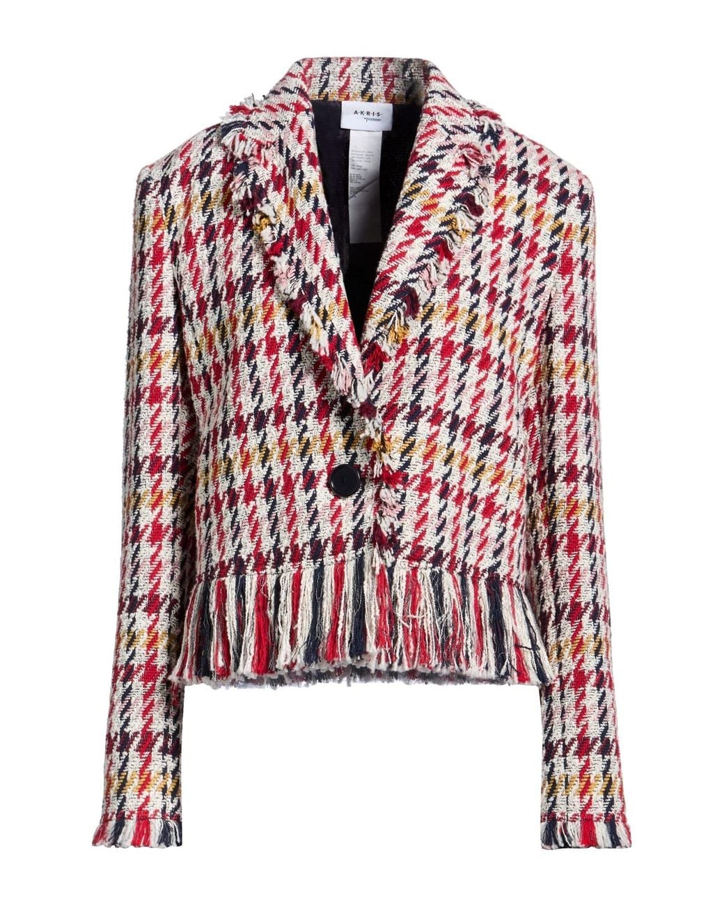 Akris Red Blazer Cotton