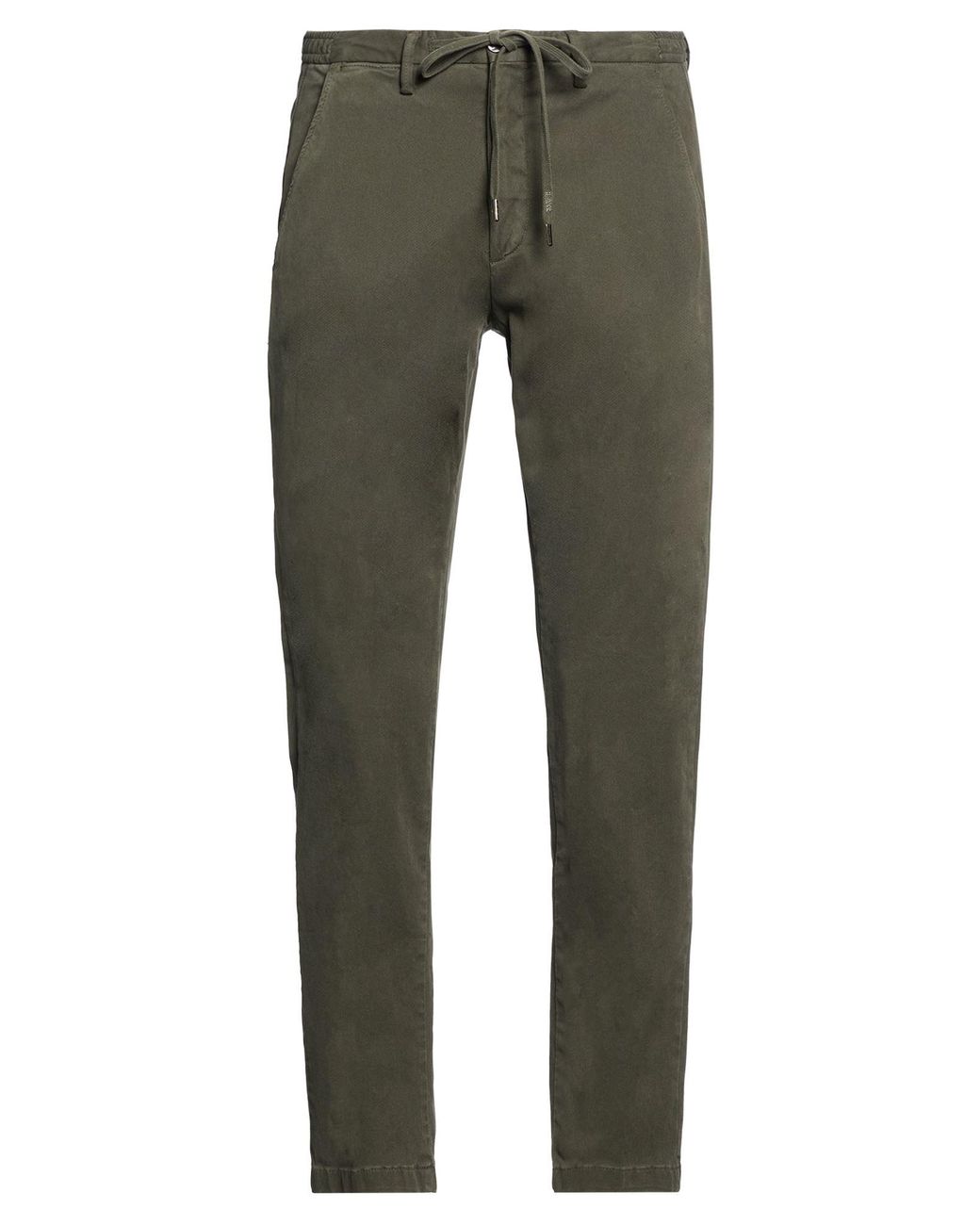 Briglia 1949 Green Military Pants Modal, Cotton, Elastane for men