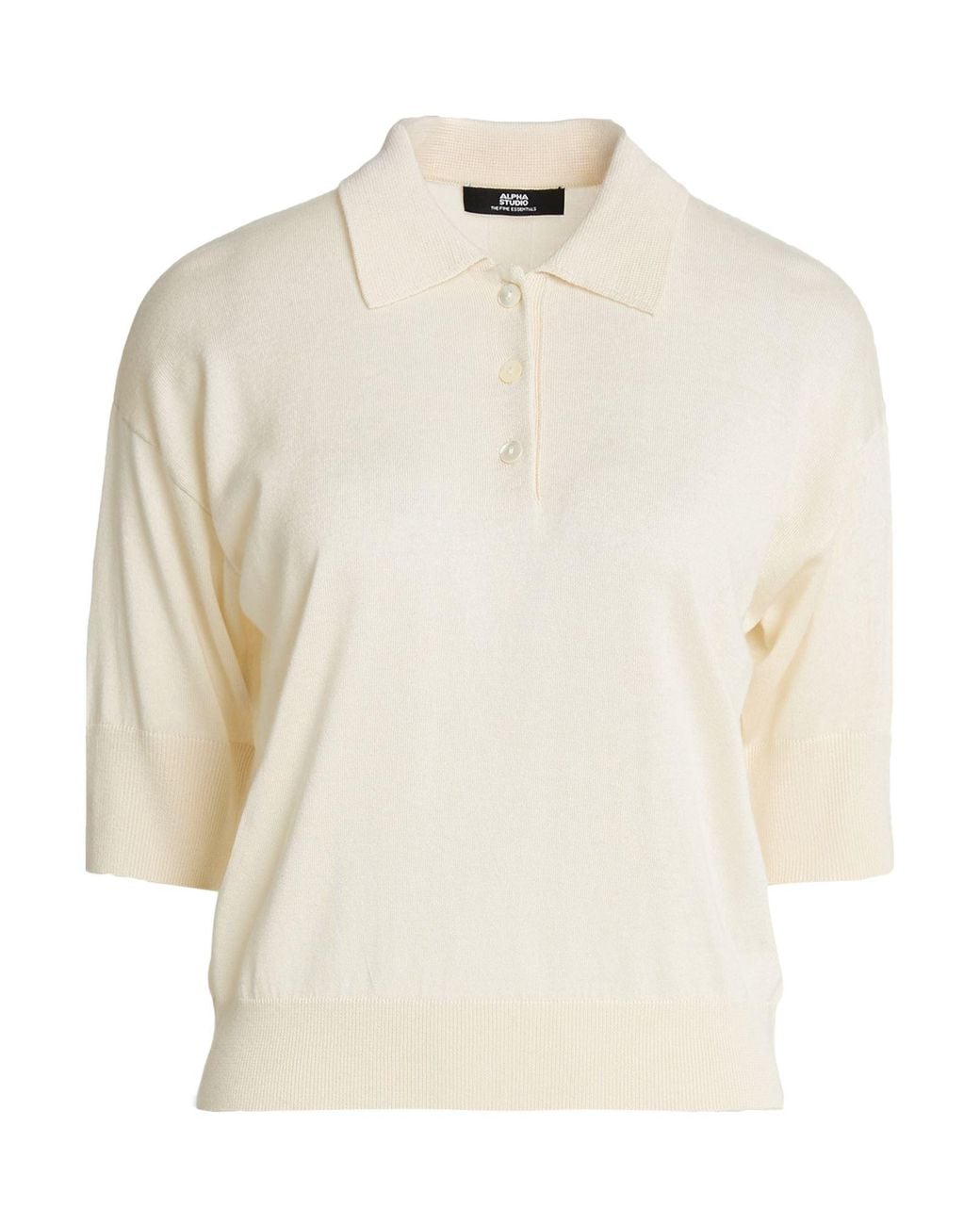 Polo Alpha Studio en coloris White