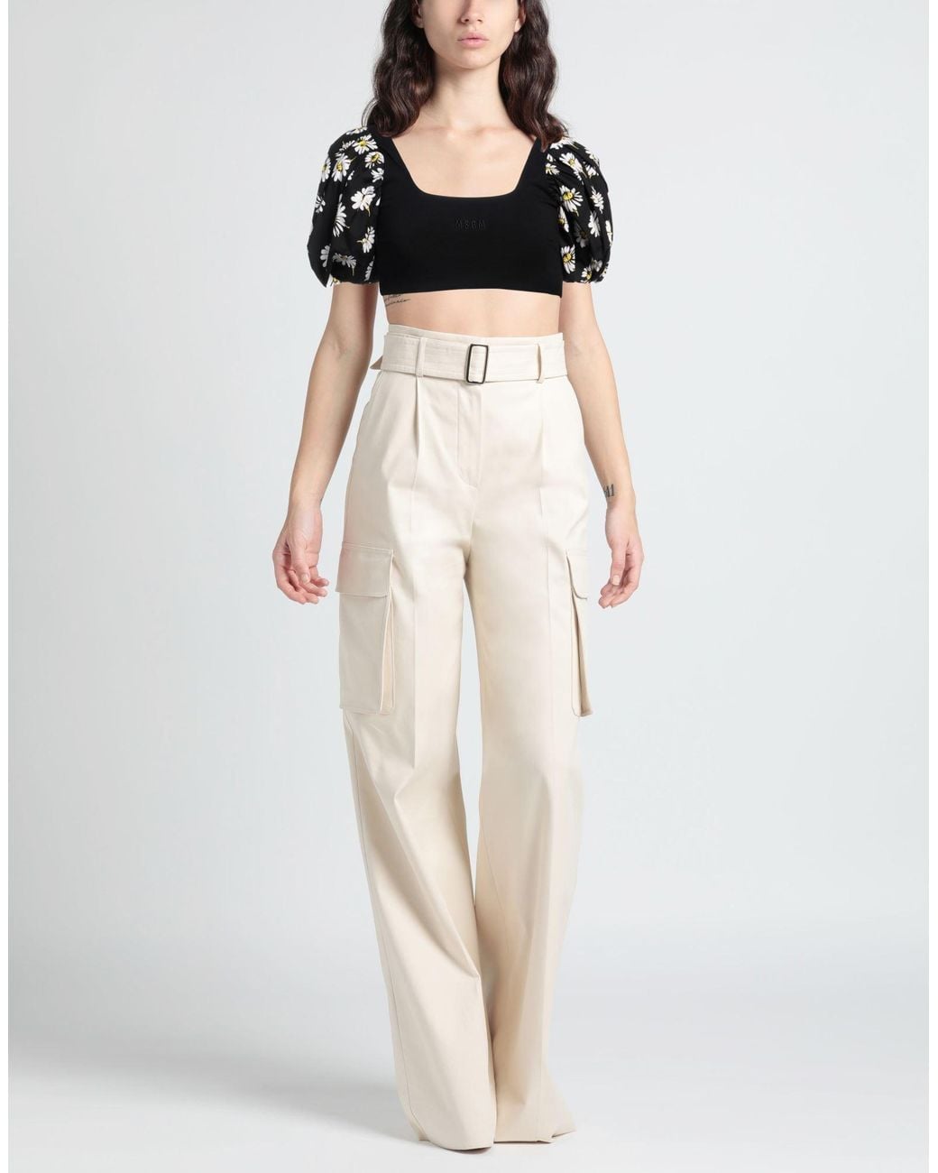Top MSGM en coloris Black