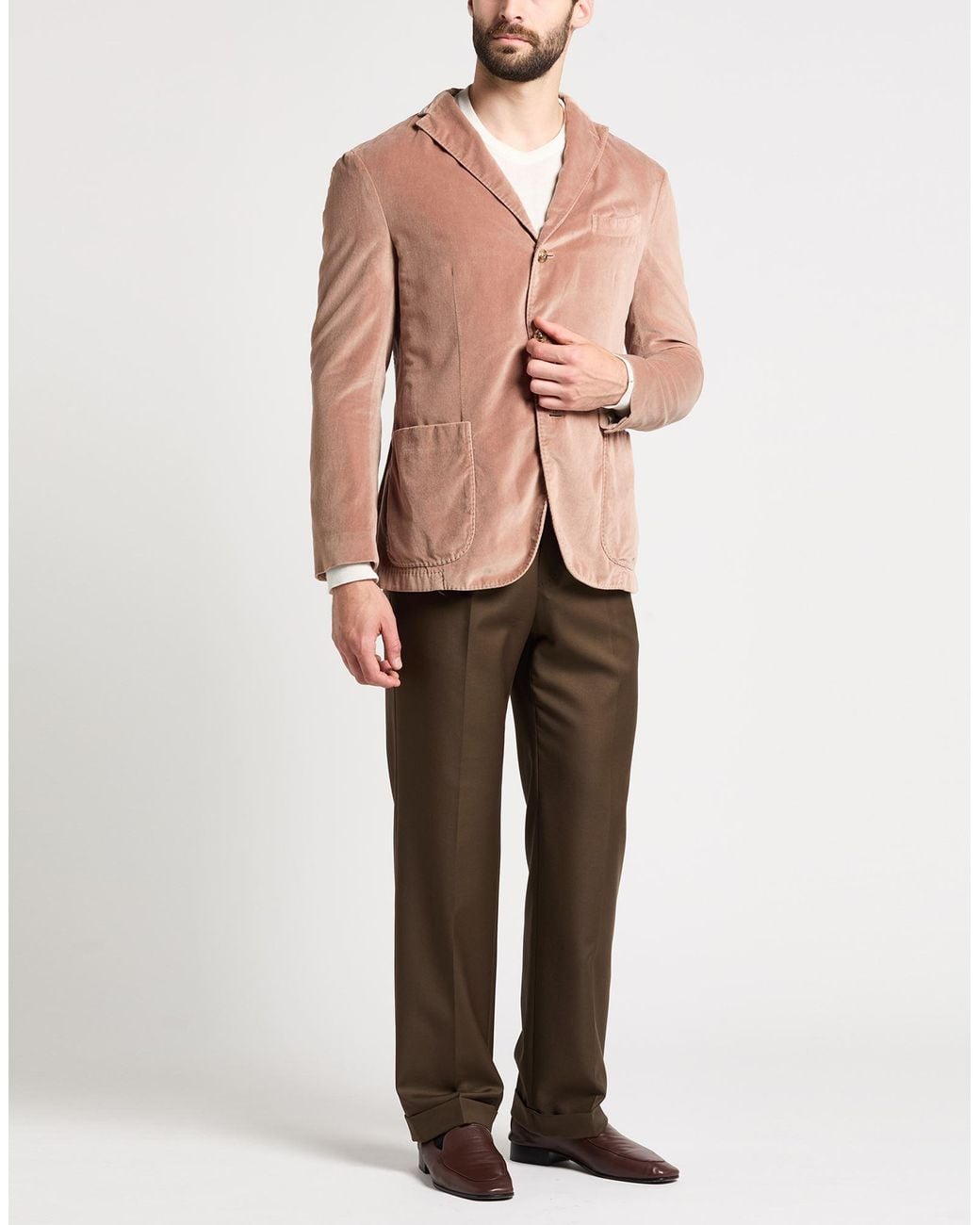 Boglioli Pink Light Blazer Cotton for men