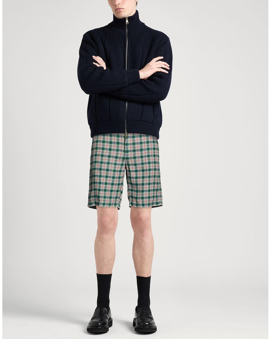 120% Lino Green Shorts & Bermuda Shorts for men