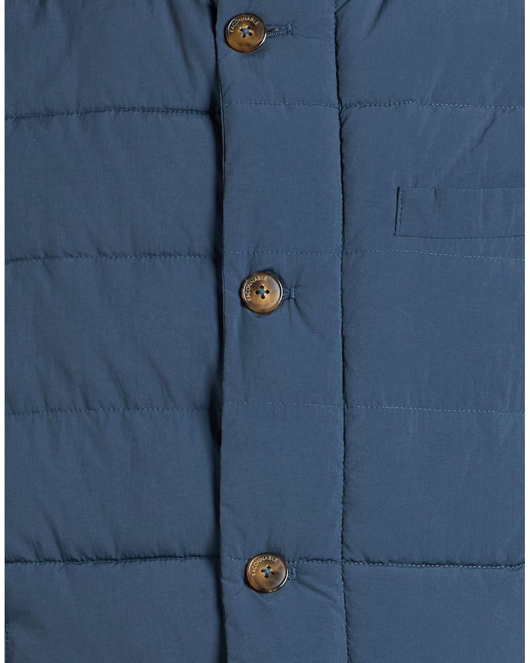 Façonnable Blue Vest Polyamide for men