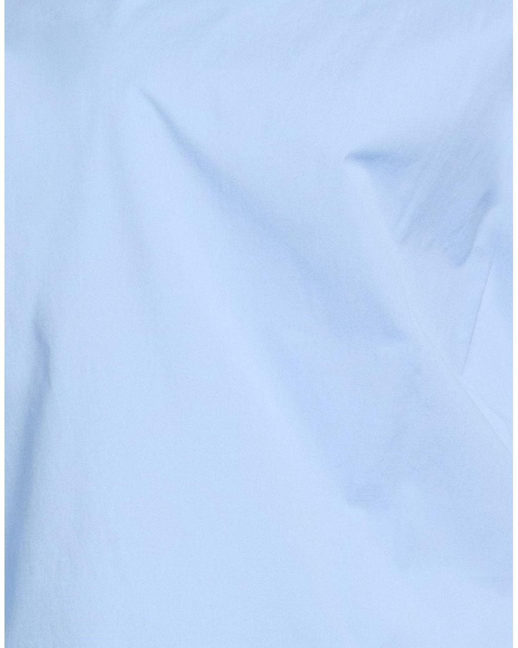 Semicouture Blue Top Cotton, Elastane