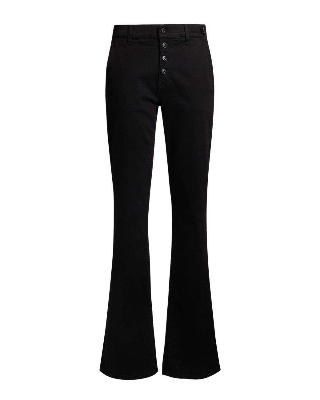 7 For All Mankind Black Jeans Cotton, Lyocell, Polyester, Viscose, Elastane