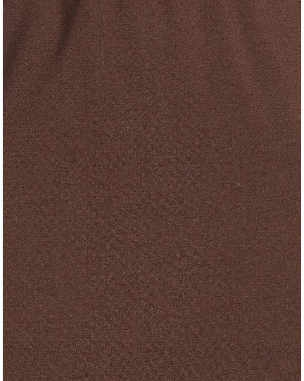 Rick Owens Brown Maxi Skirt Wool, Elastane