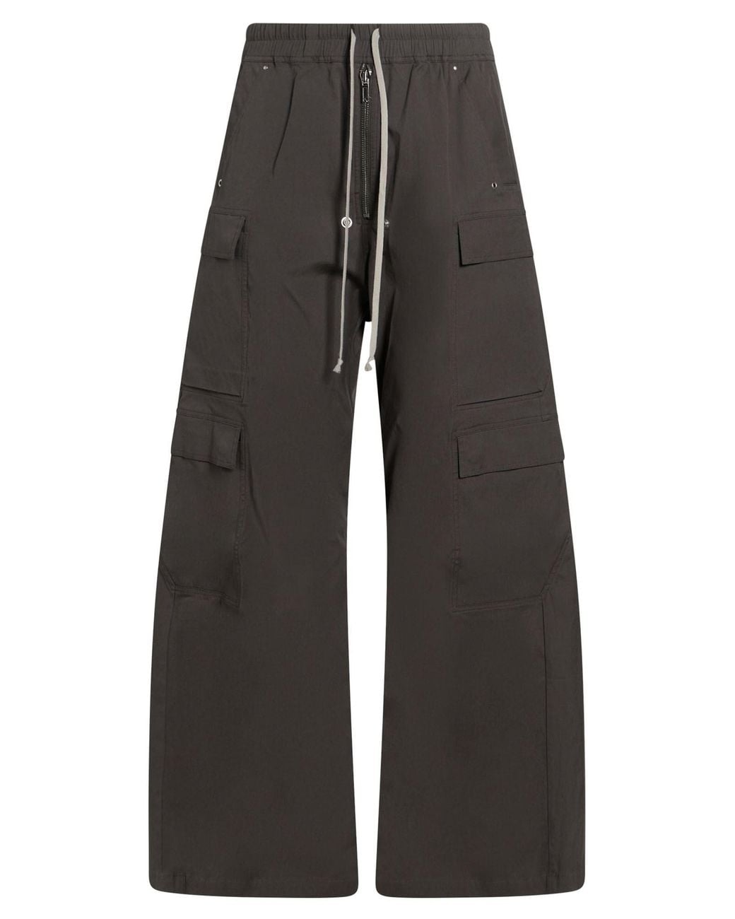 Rick Owens Gray Taupe Pants Cotton, Elastane for men