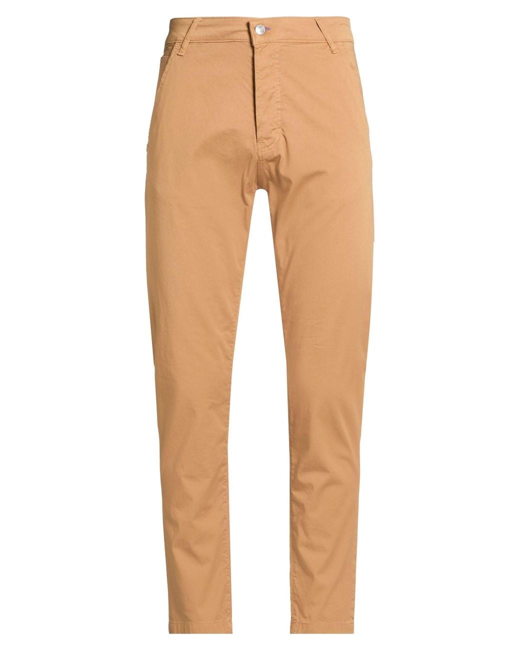 Daniele Alessandrini Natural Pants Cotton, Elastane for men
