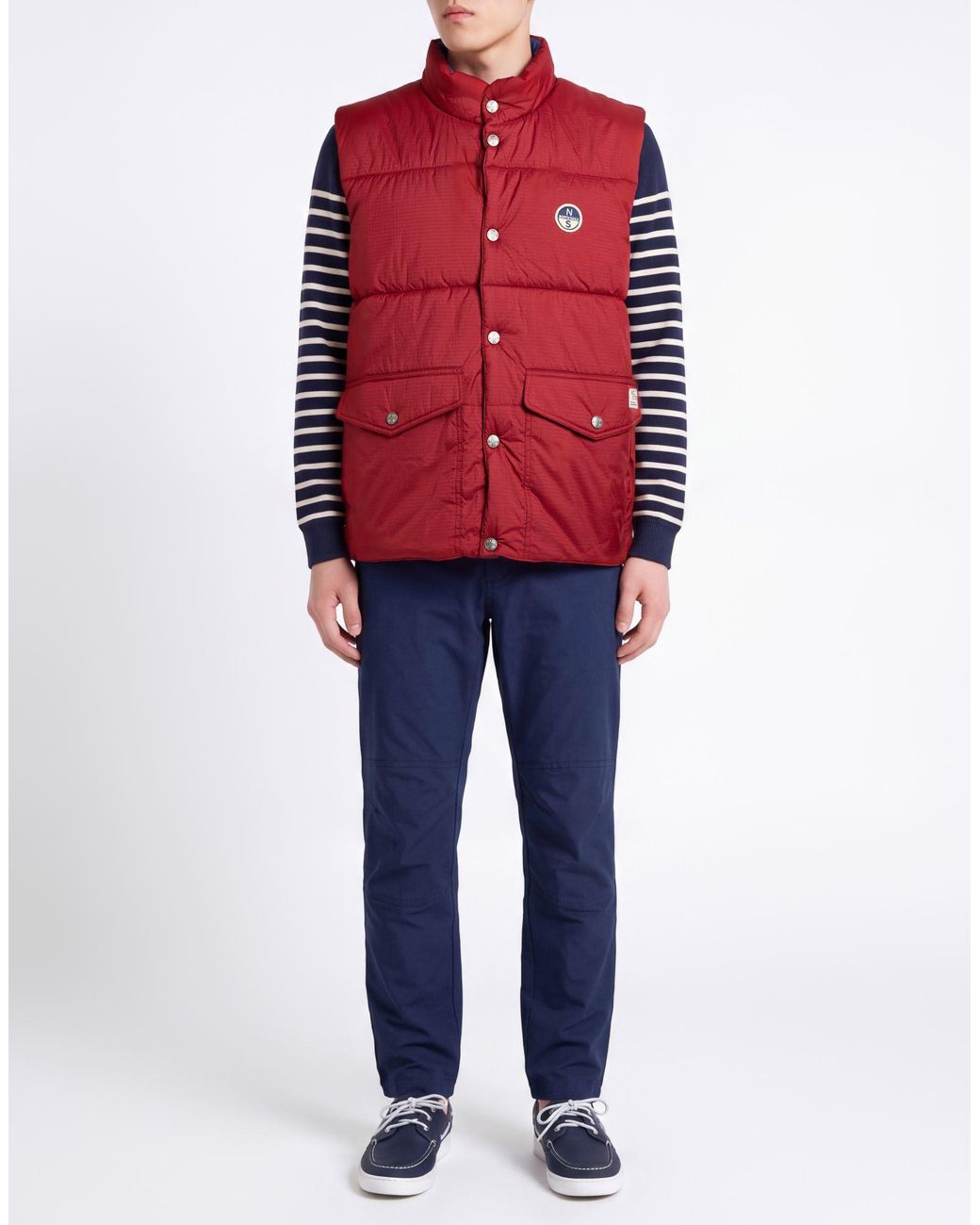 North Sails Red Gilet for men