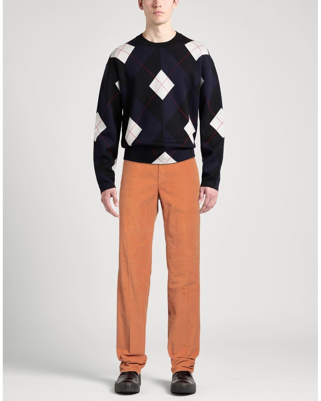 Incotex Orange Pants for men