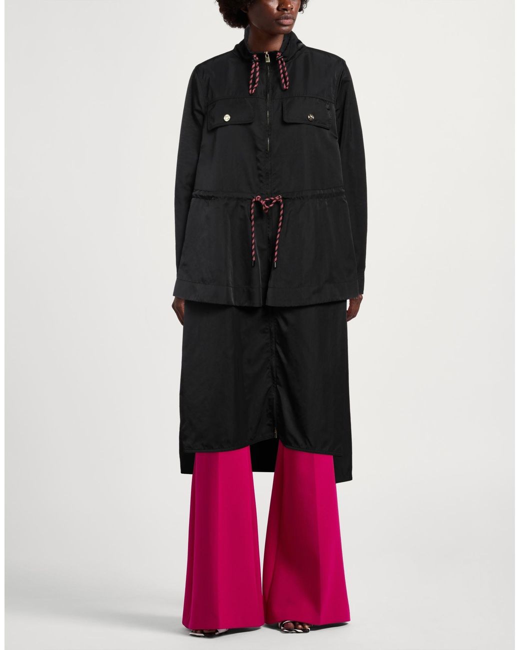 Pinko Black Overcoat & Trench Coat