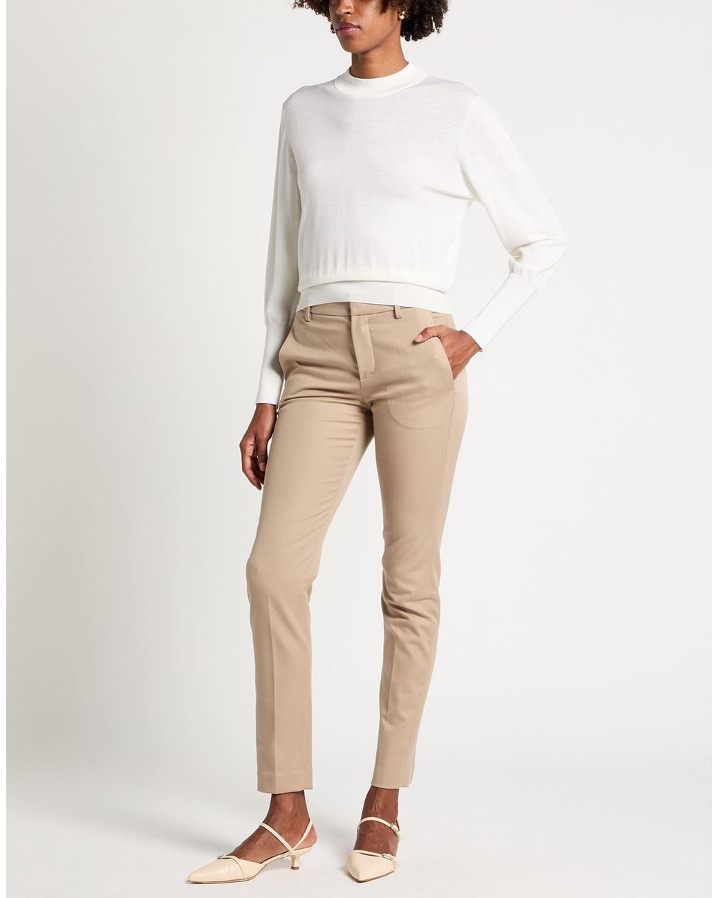 Peserico White Sweater Virgin Wool