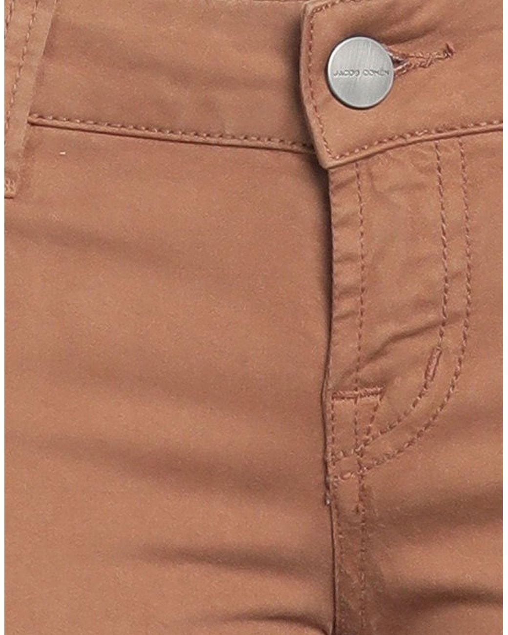 Jacob Cohen Brown Pants Cotton, Elastane
