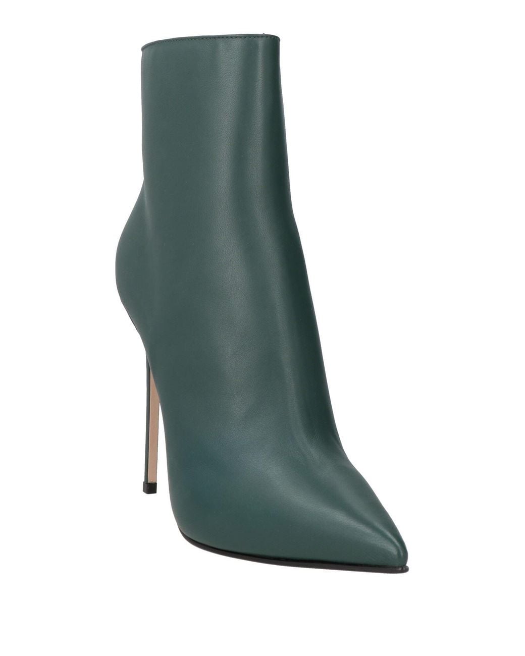 Le Silla Green Ankle Boots Leather