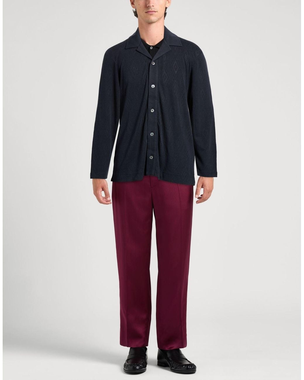 Officine Generale Blue Cardigan for men