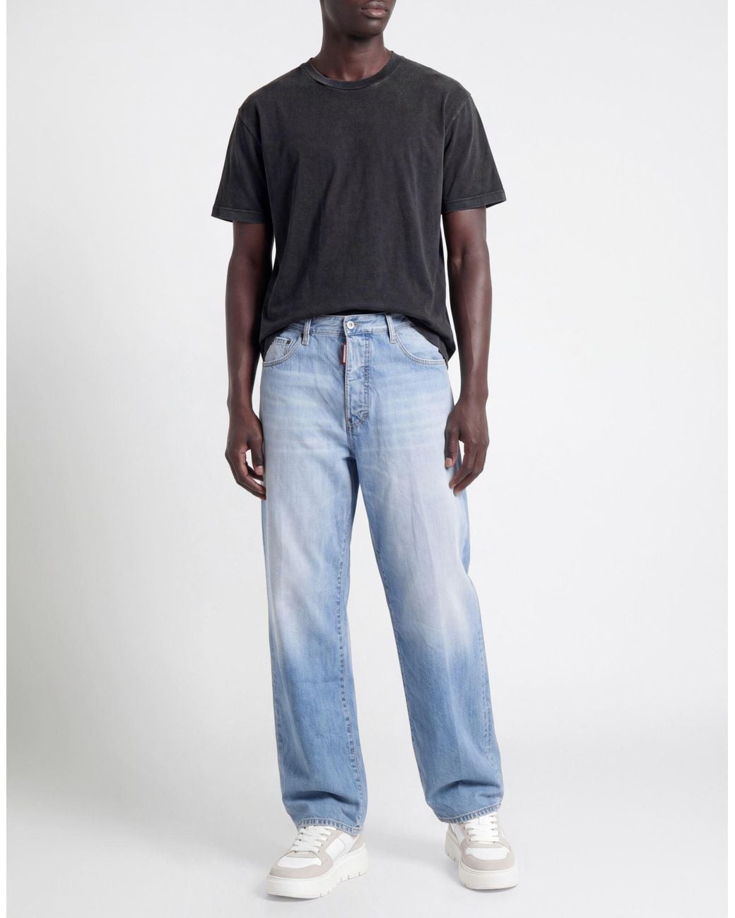 DSquared² Blue Jeans Polyester, Cotton for men