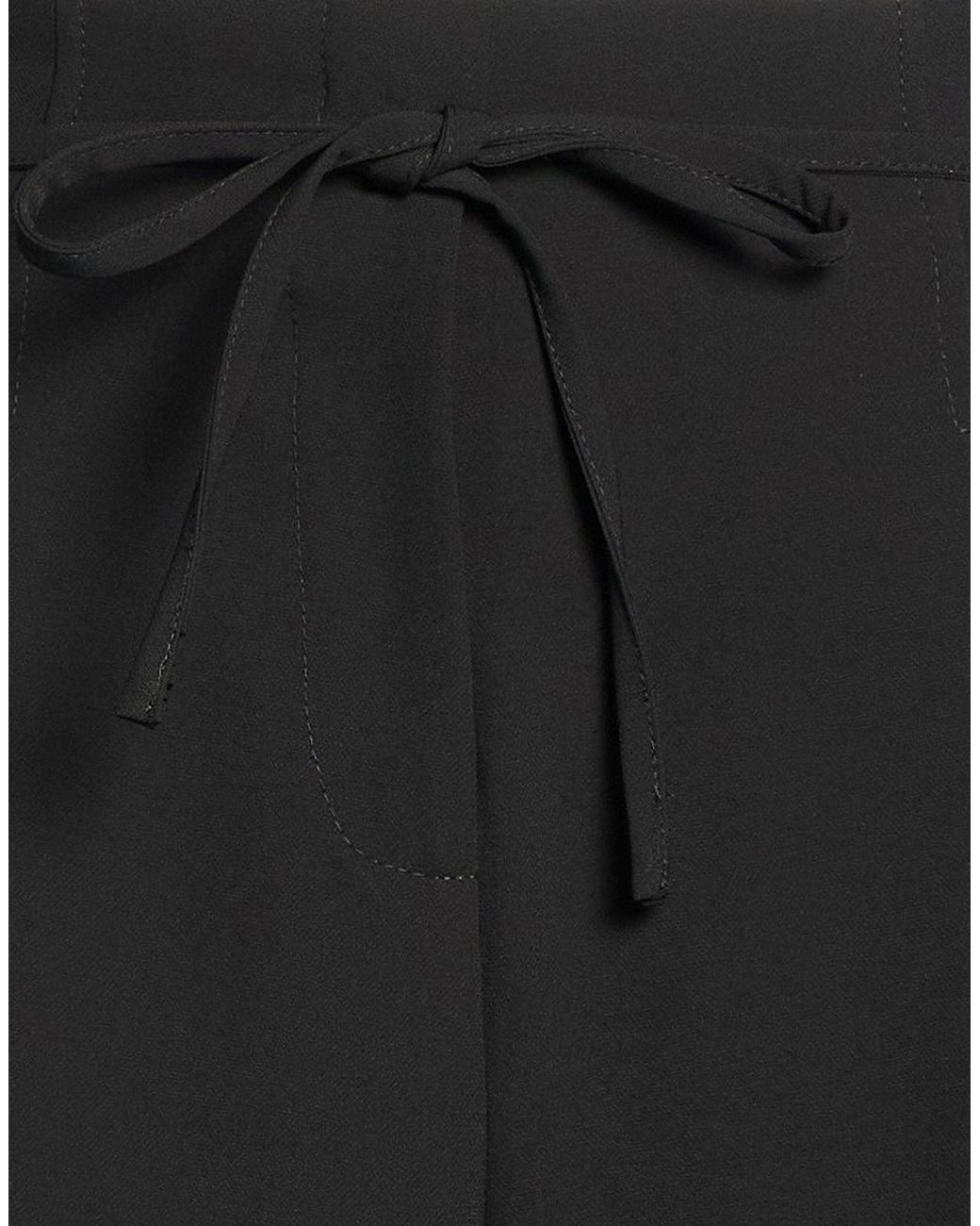 Alpha Studio Black Pants Polyester, Elastane