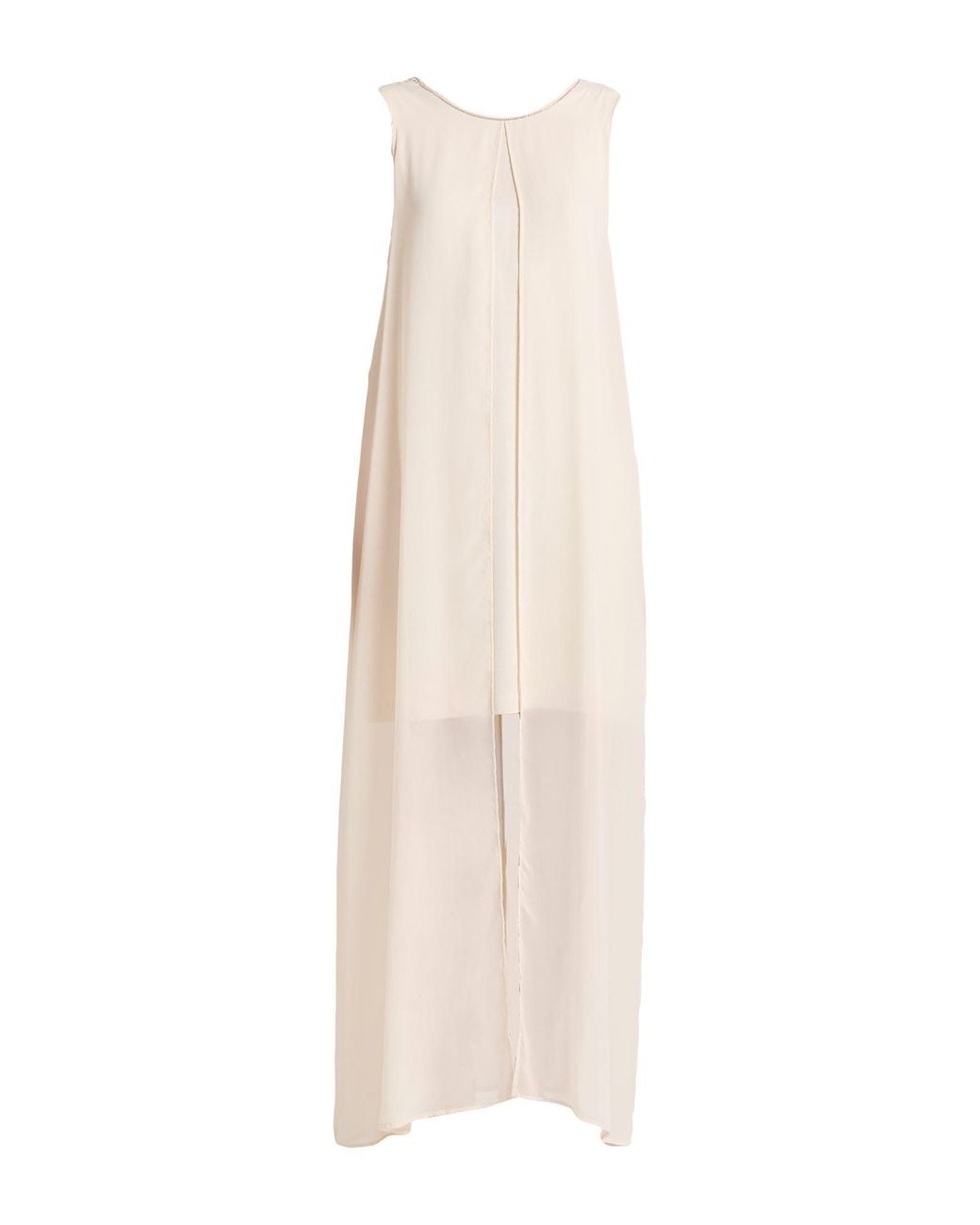 Peserico White Mini Dress Polyester, Viscose