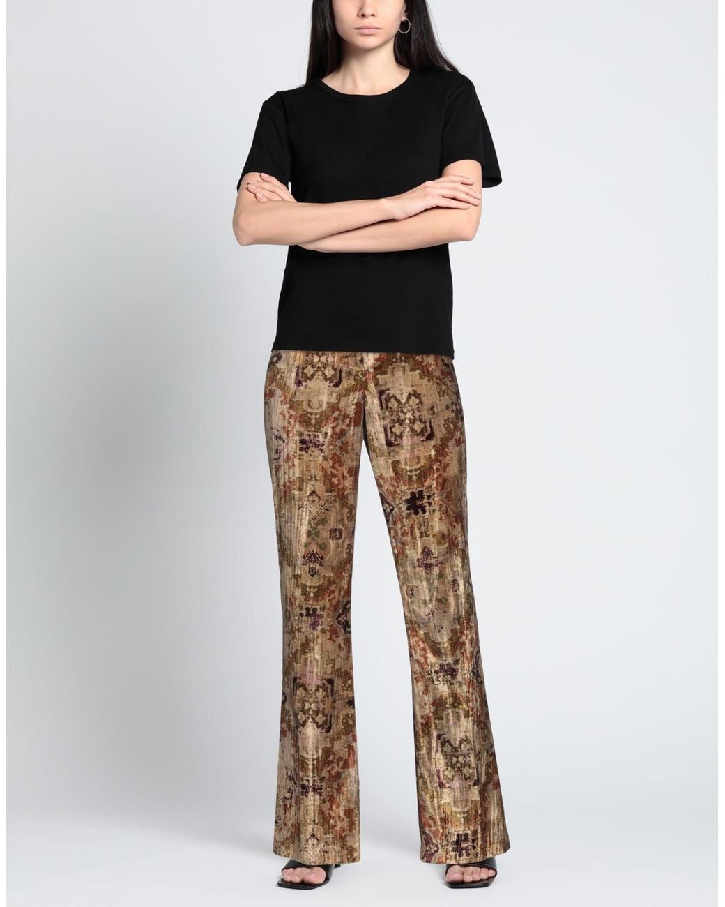 SEVENTY VENEZIA Brown Pants Polyester