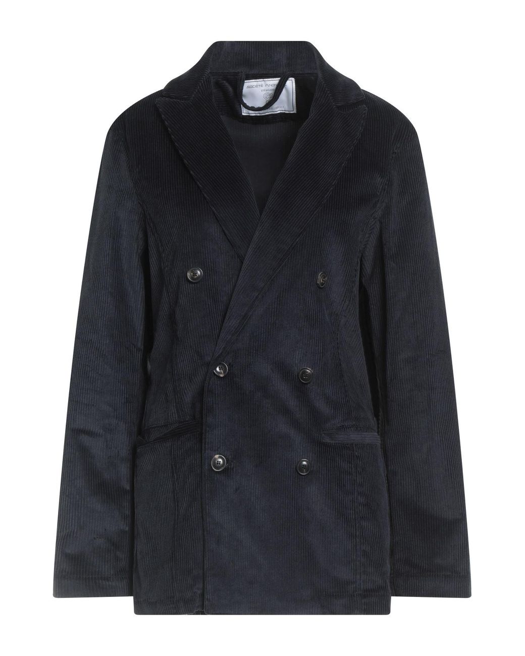 Societe Anonyme Black Midnight Blazer Cotton, Elastane