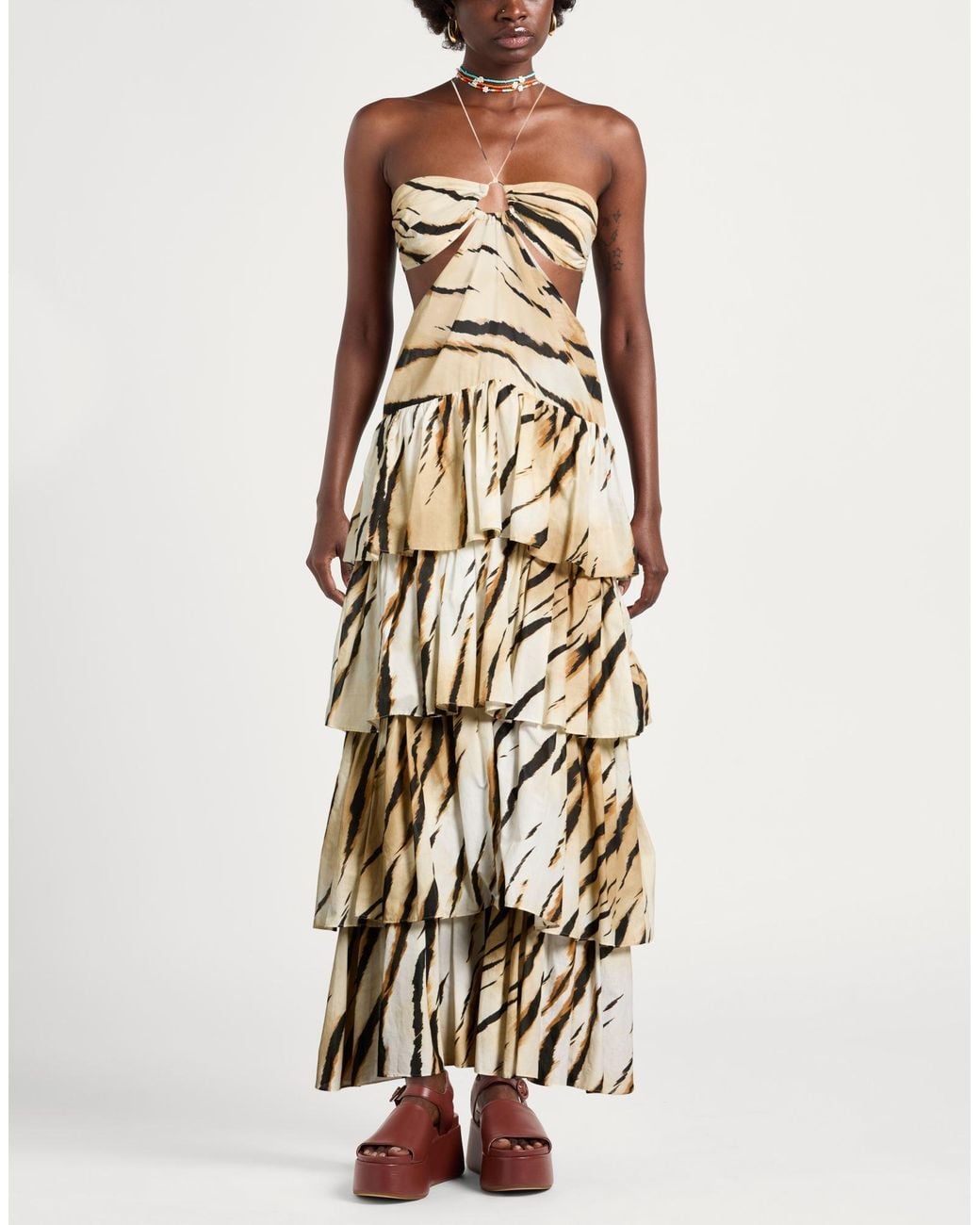 Twinset Metallic Maxi Dress