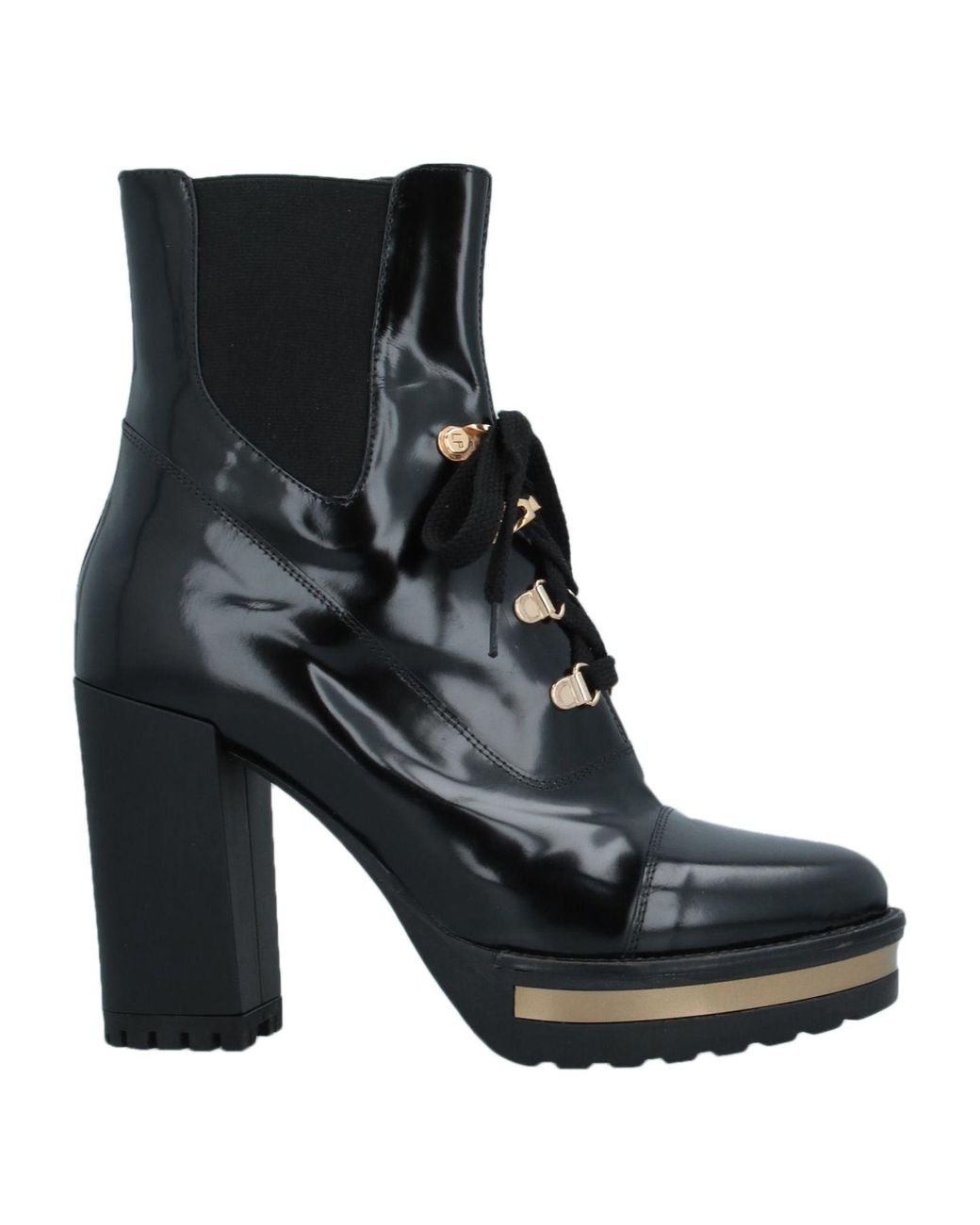 Loretta Pettinari Leather Ankle Boots in Black - Lyst