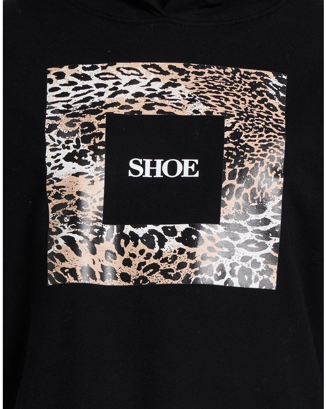 Shoe Black Sweatshirt Cotton, Elastane