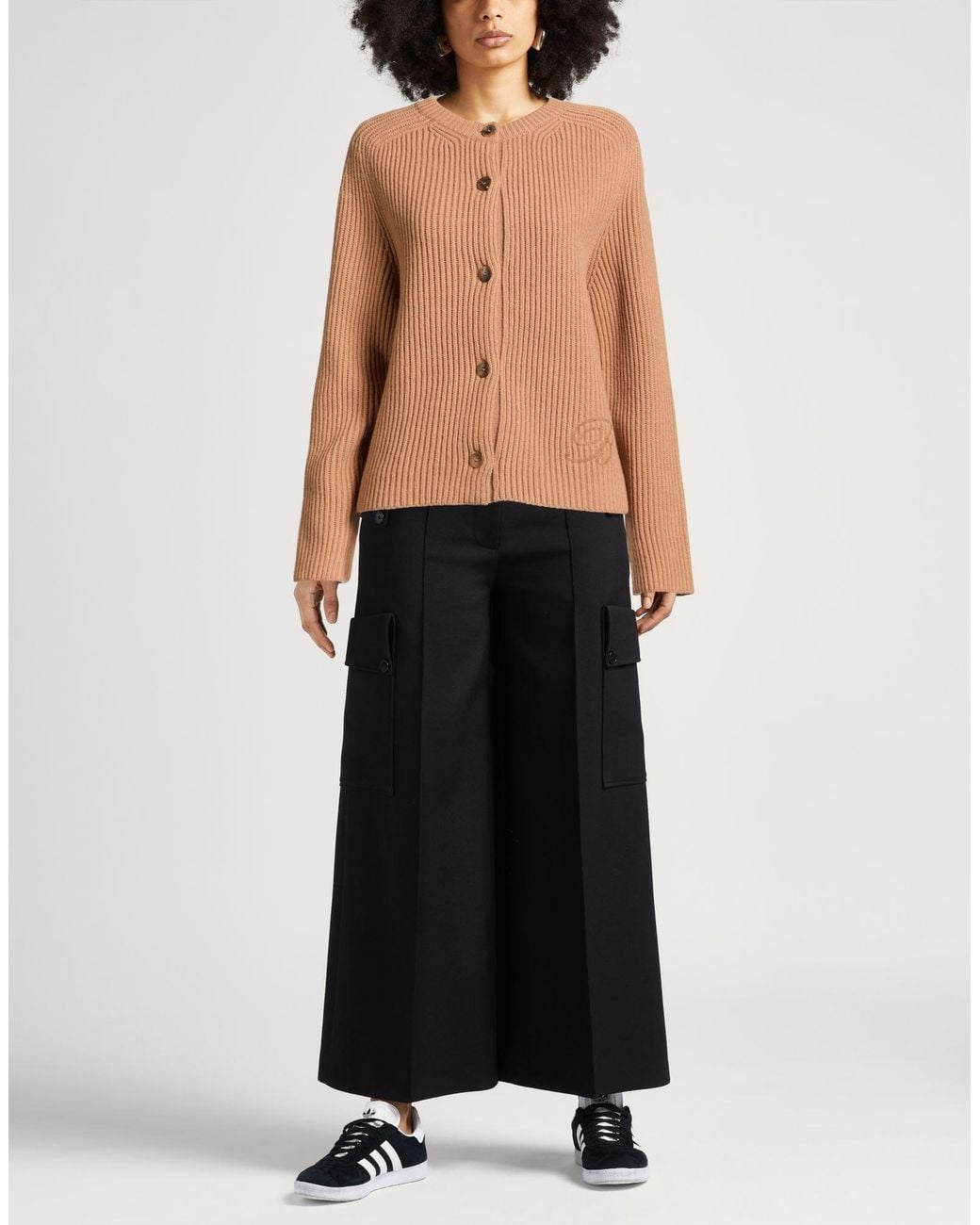 Blumarine Brown Cardigan Wool, Cashmere