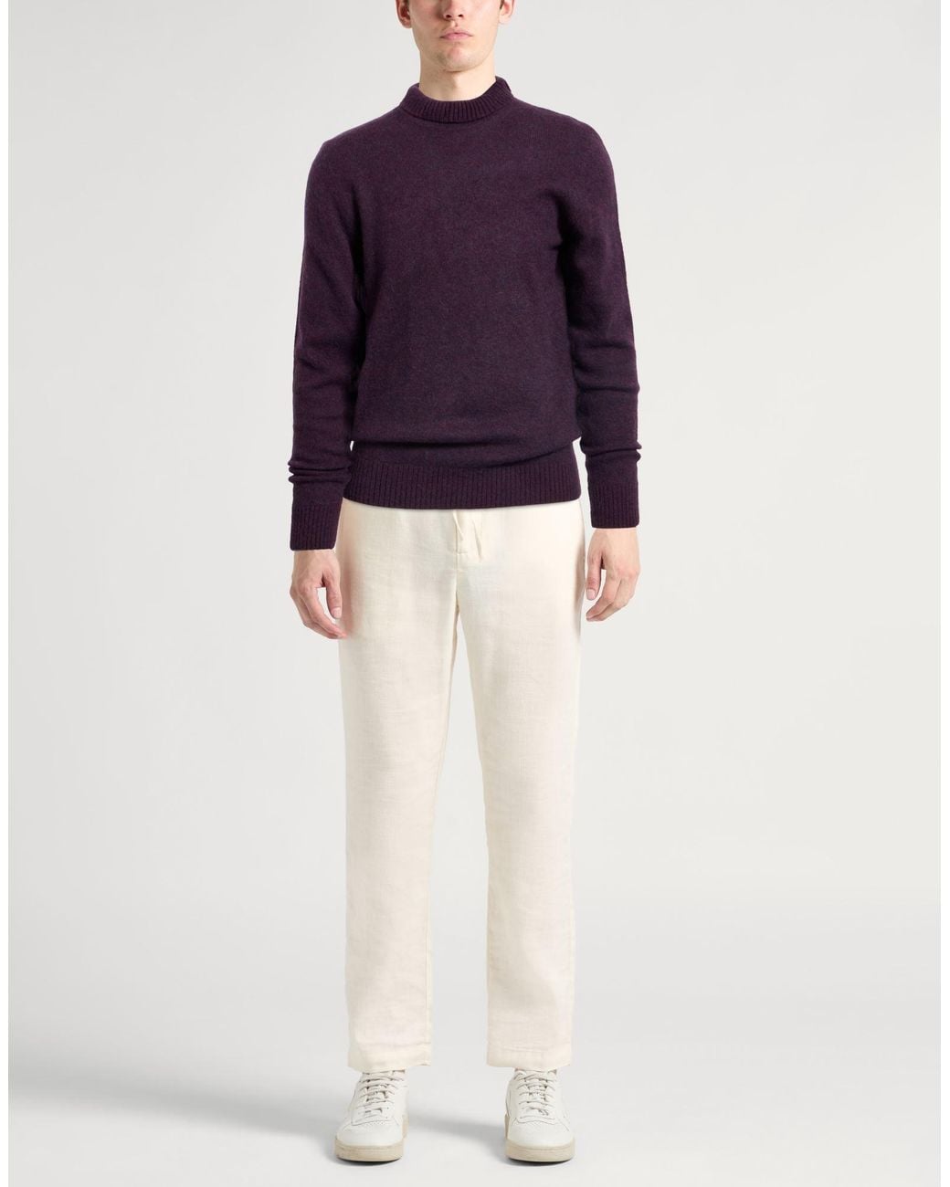 Lardini Purple Turtleneck for men