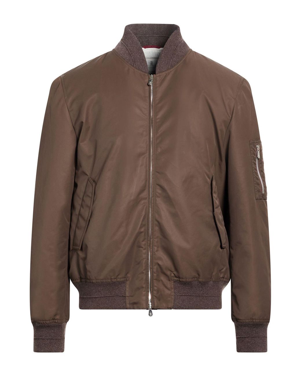 Brunello Cucinelli Brown Jacket Polyamide for men