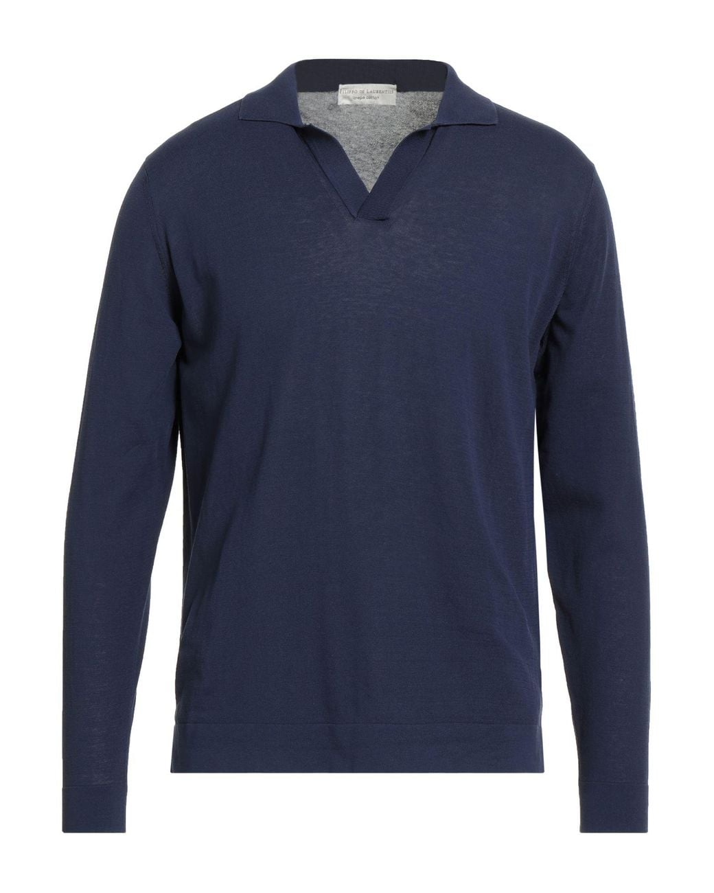 FILIPPO DE LAURENTIIS Blue Sweater Cotton for men