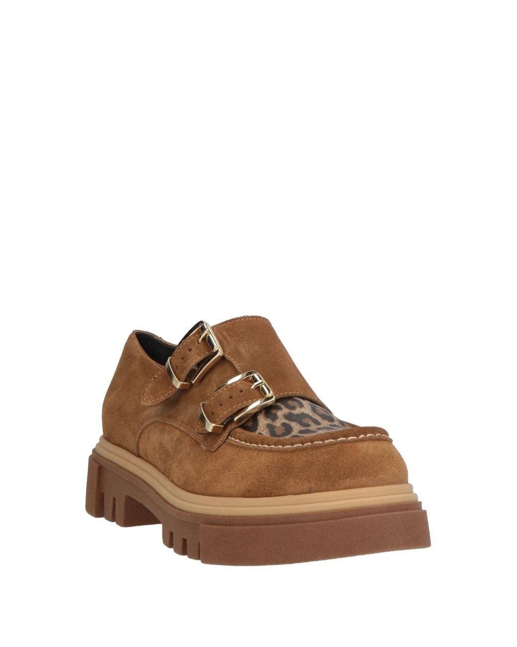 Nila & Nila Brown Camel Loafers Leather