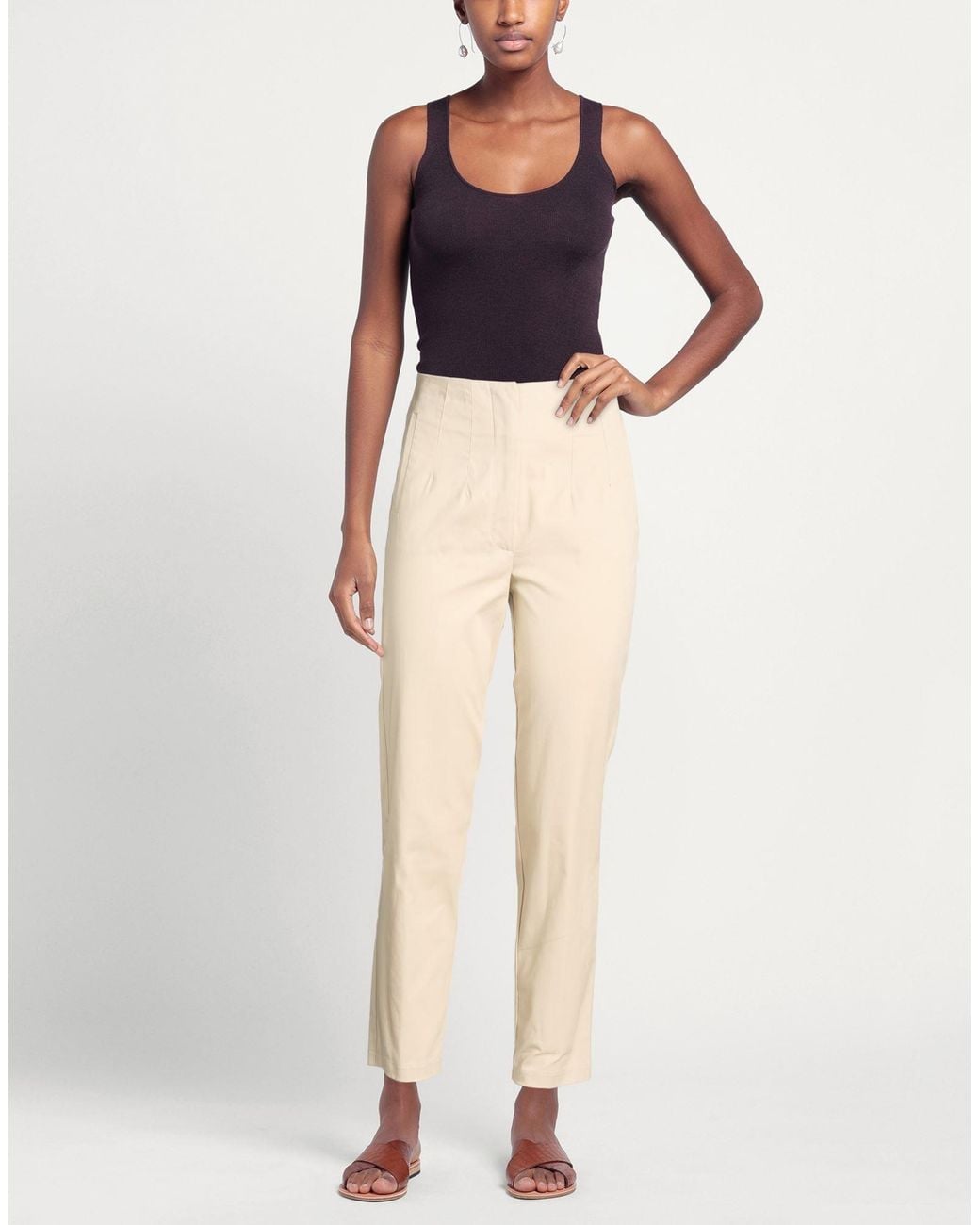 Soallure Natural Pants Cotton, Elastane
