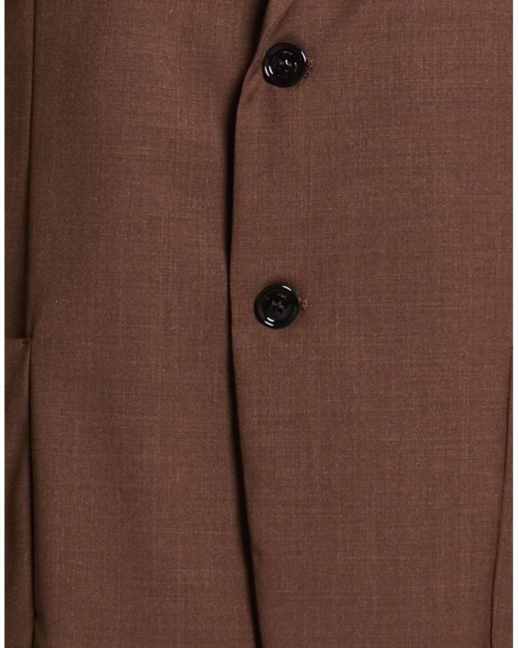 Liu Jo Brown Blazer Polyester, Wool, Elastane for men