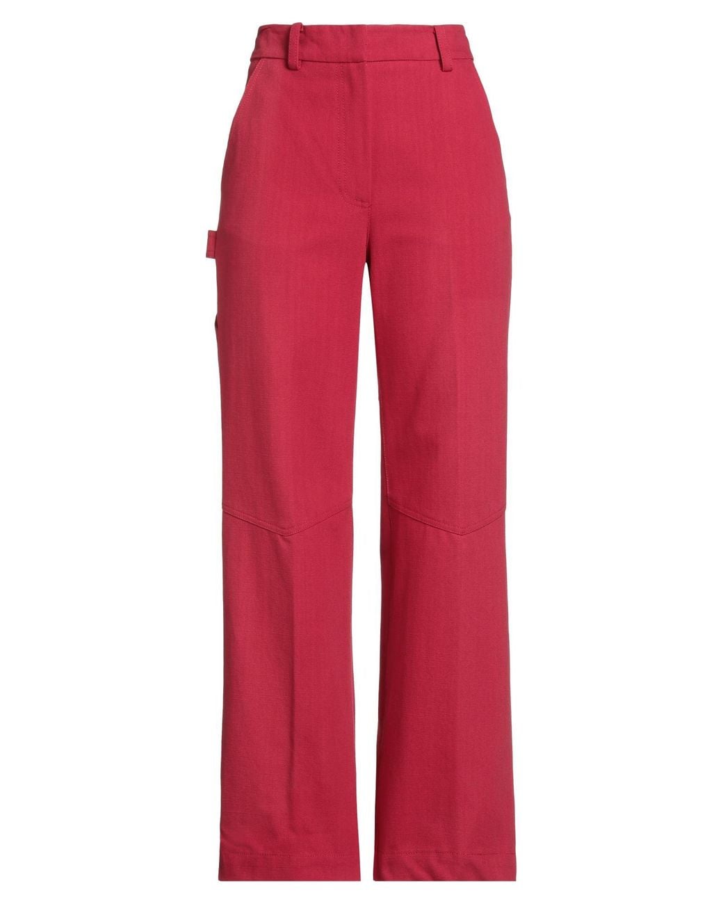 Erika Cavallini Semi Couture Red Pants Cotton