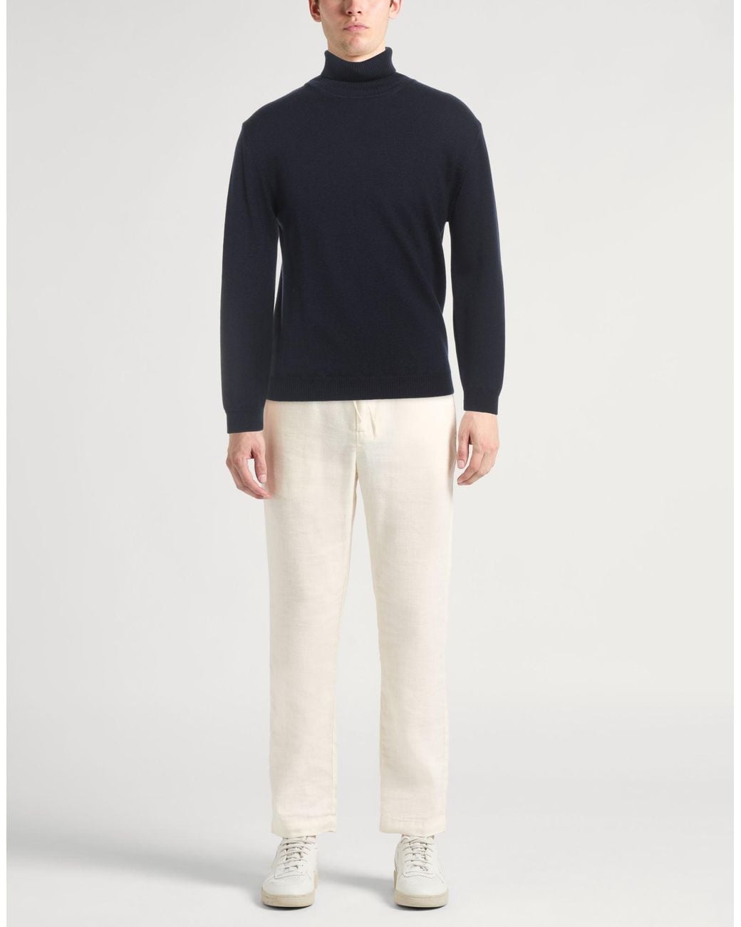 Daniele Fiesoli Blue Turtleneck for men