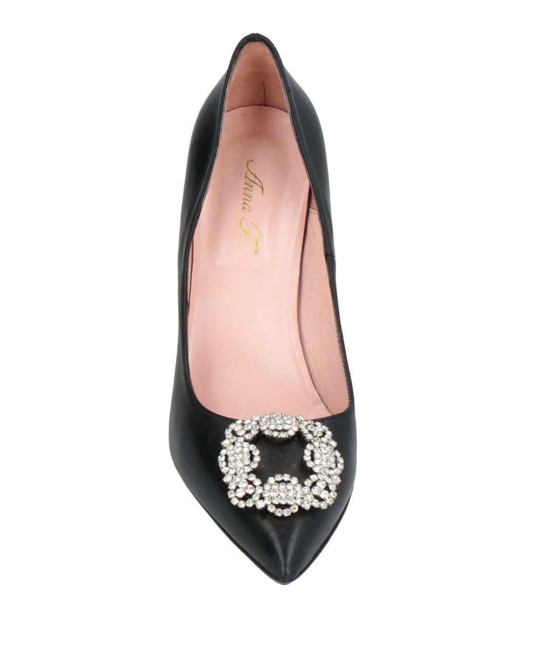 Anna F. Black Pumps Leather