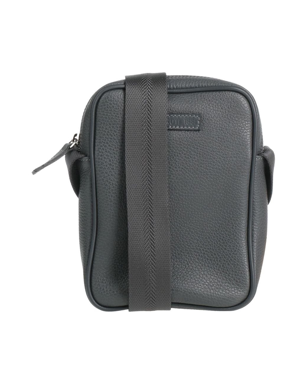 Cerruti 1881 Gray Cross-Body Bag Cow Leather
