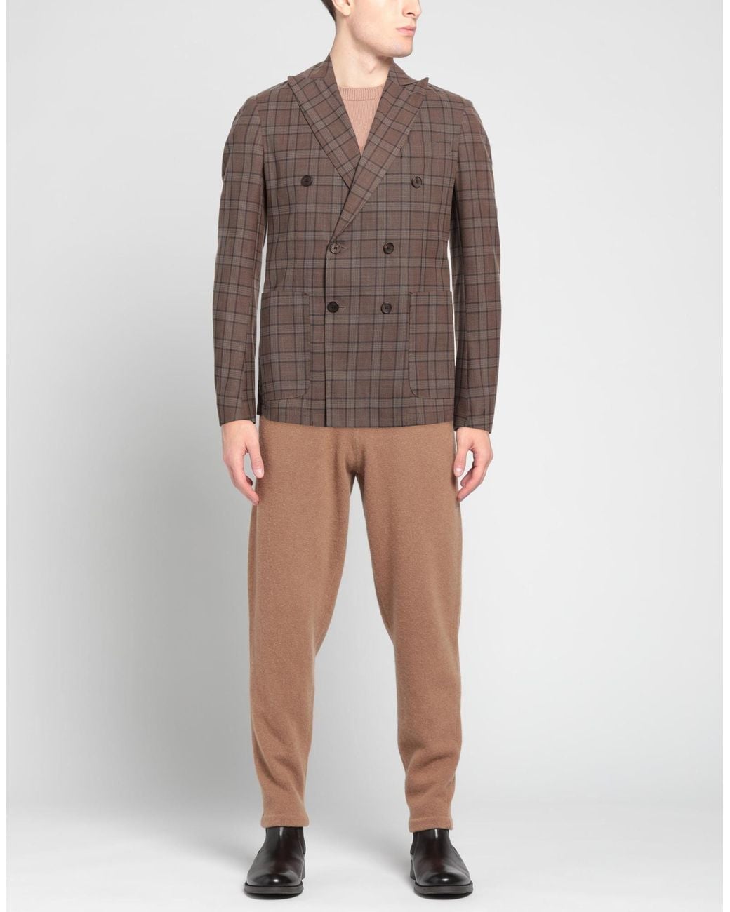 Takeshy Kurosawa Brown Blazer for men
