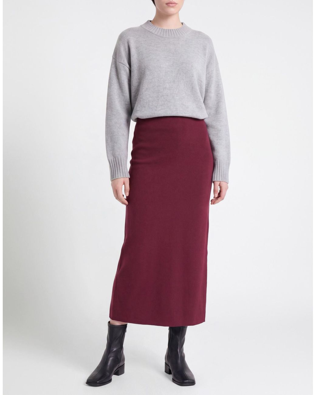 Joseph Ribkoff Purple Midi Skirt