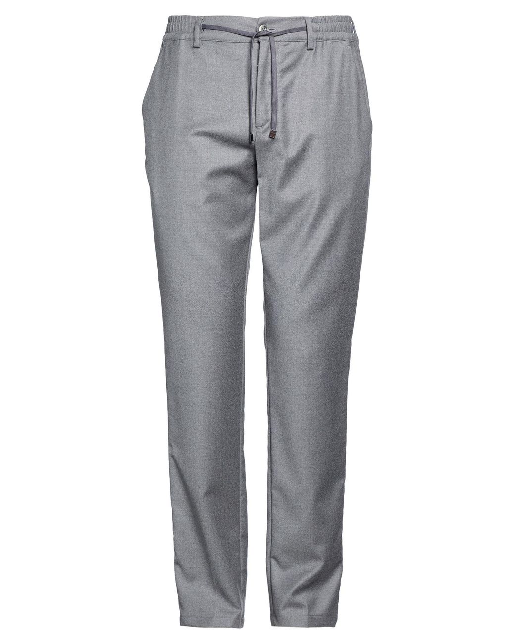 Cruna Gray Pants Virgin Wool, Elastane for men